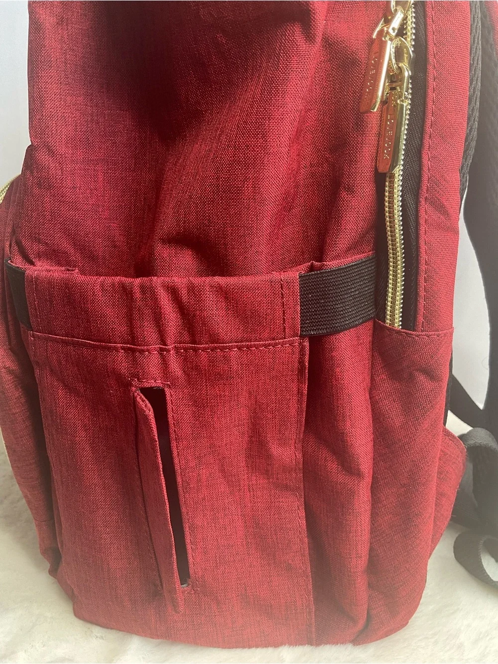 LOVEVOOK Red Travel / Diaper Backpack – Multi-Compartment Laptop & Mom Bag